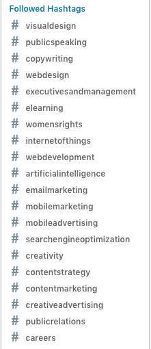 hashtags
