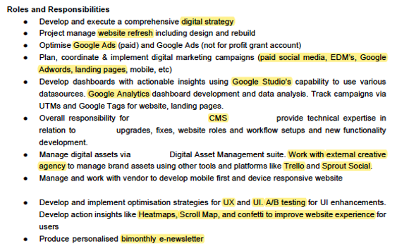 Resume Example 2 - How to Make You Resume Not Suck
