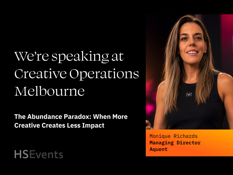 We're speaking at Creative Operations Melbourne